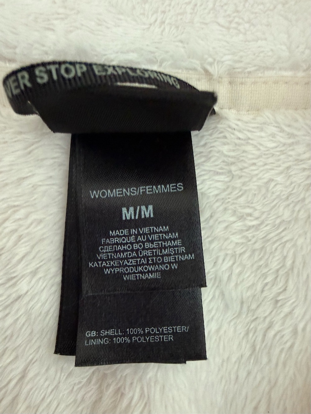 The North Face Osito Jacket Womens Medium Pale Pink Full Zip Fleece Soft Cozy - Picture 4 of 8